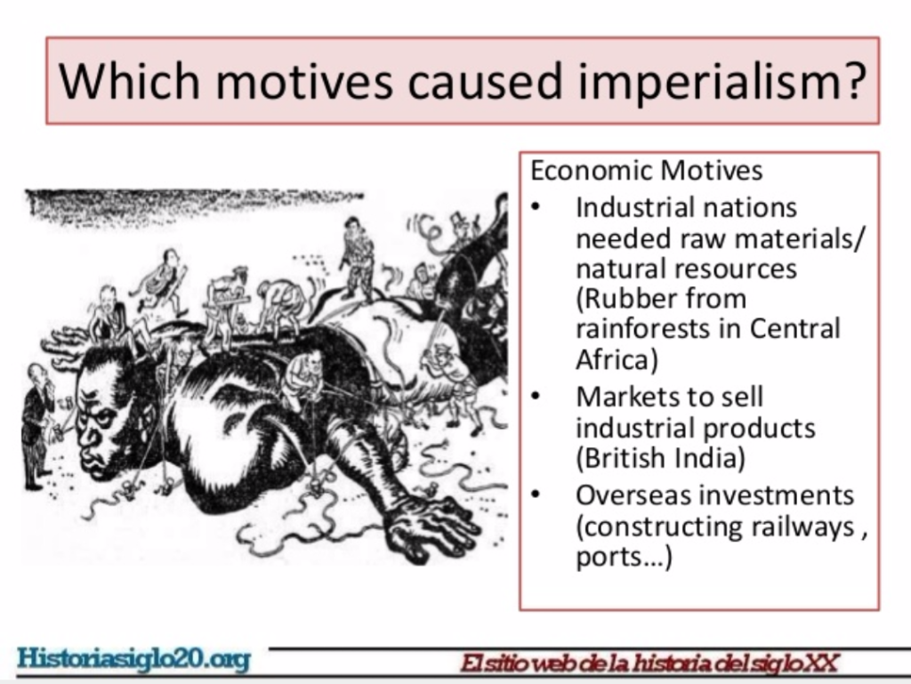 Imperialism and the motives. 